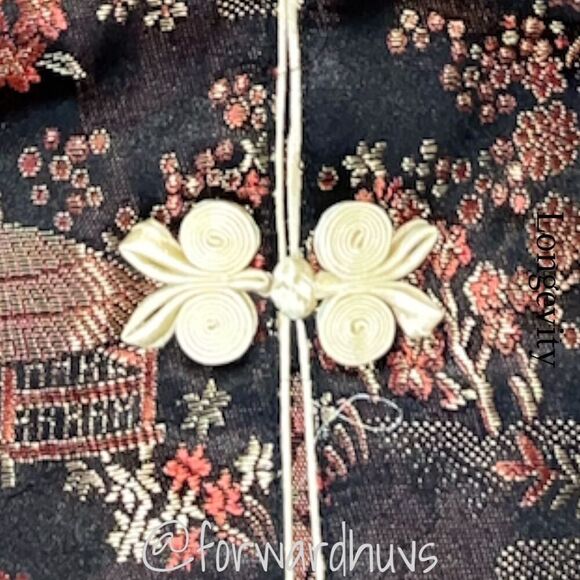 Longevity Asian Ethnic Silk Short Sleeve Top NWT Size 6 (2T-3T) See Measurements - Picture 4 of 11